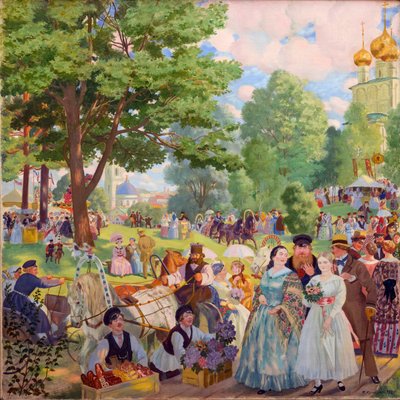 Festa della Santissima Trinità da Boris Mikhailovich Kustodiev
