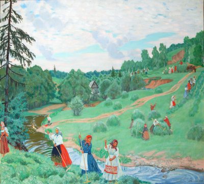 Fienagione, 1917 da Boris Mikhailovich Kustodiev