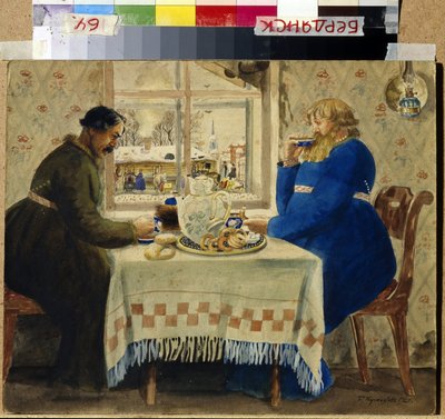 I cocchieri da Boris Mikhailovich Kustodiev