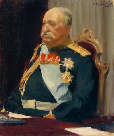 Ritratto del conte Nikolai Pavlovitch Ignatiev da Boris Mikhailovich Kustodiev