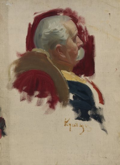 Ritratto di Peter Alexandrovich Saburov 1835-1918, 1902-1903 da Boris Mikhailovich Kustodiev