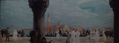 Passeggiata a Venezia, 1907-1908 da Boris Mikhailovich Kustodiev