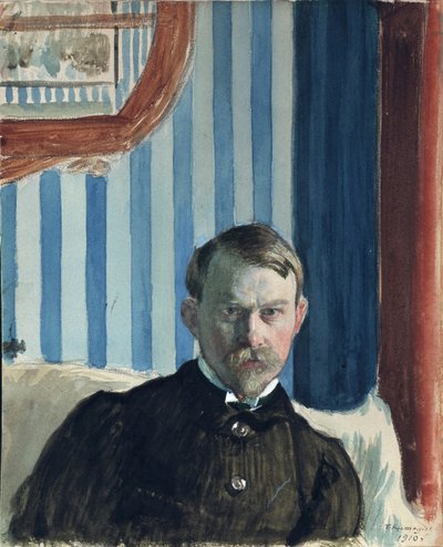 Autoritratto, 1910 da Boris Mikhailovich Kustodiev