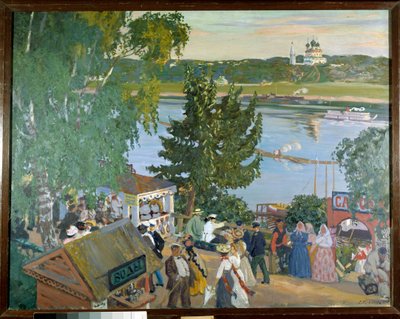 Passeggiata sul Volga da Boris Mikhailovich Kustodiev