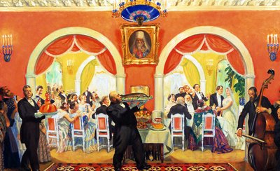 Festa di nozze da Boris Mikhailovich Kustodiev