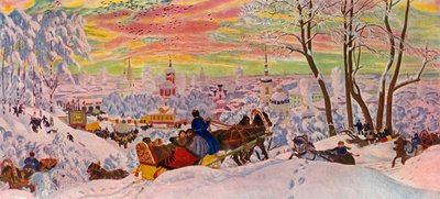 Martedì Grasso, 1916, 1939 da Boris Mikhailovich Kustodiev