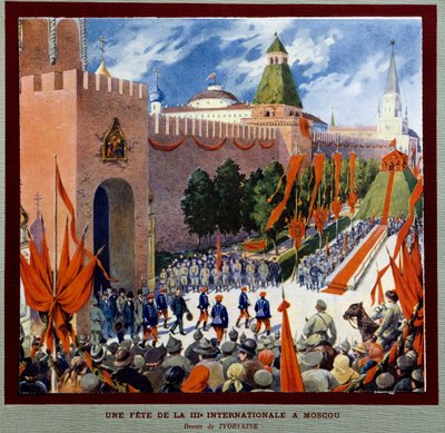Celebrazione della Terza Internazionale a Mosca da Boris Vasilievich Zvorykin