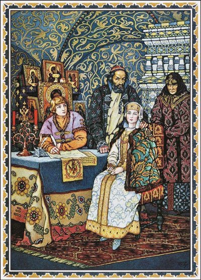 Boris Godunov e la sua famiglia, 1927 da Boris Vasilievich Zvorykin