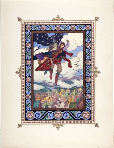 Illustrazione per la fiaba Maria Morevna da Boris Vasilievich Zvorykin