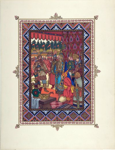 Illustrazione per la fiaba Maria Morevna da Boris Vasilievich Zvorykin