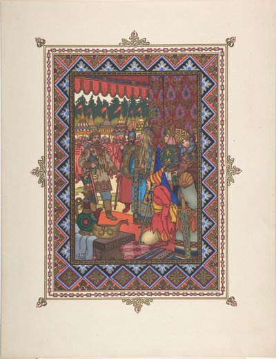 Illustrazione per la fiaba Marya Morevna, c. 1925 da Boris Vasilievich Zvorykin
