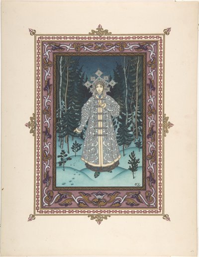 Illustrazione per la fiaba Snegurochka, c. 1925 da Boris Vasilievich Zvorykin