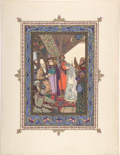 Illustrazione per la fiaba Snegurochka da Boris Vasilievich Zvorykin
