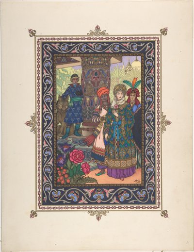 Illustrazione per la fiaba di Ivan Tsarevich, l