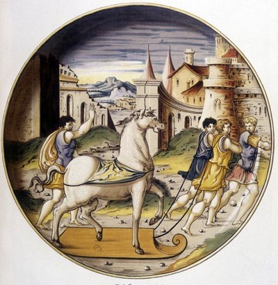 Il Cavallo di Troia - in “Collection of Italian faiences of the XV, XVI and XVII centuries” da Bornemann Bornemann