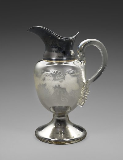 Brocca, c. 1865-1871 da Boston Silver Glass Company
