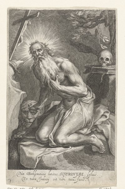 San Girolamo di Betlemme come eremita da Boëtius Adamsz. Bolswert
