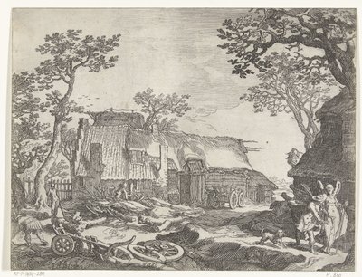 Paesaggio con fattoria e Tobia e l