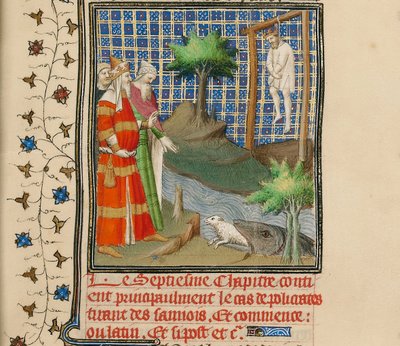 Policrate impiccato, ca 1413-1415 da Boucicaut Master,