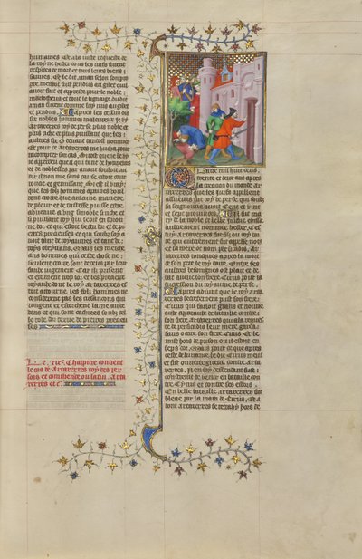 I figli di Artaserse, re dei Persiani, uccisi per aver cospirato contro il padre da Boucicaut Master