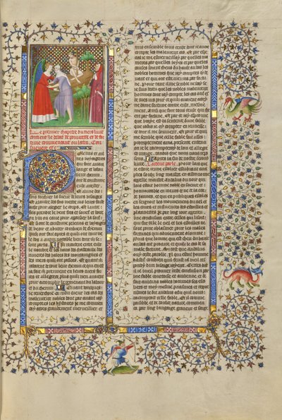 La lotta tra fortuna e povertà da Boucicaut Master
