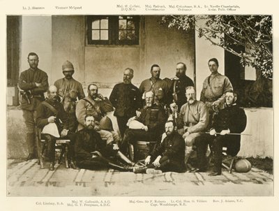 Staff del Generale Roberts, Spedizione di Kandahar, c1880, 1901 da Bourne and Shepherd