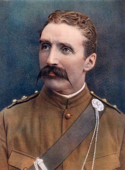 Tenente Colonnello DM Lumsden, soldato britannico, 1902 da Bourne and Shepherd
