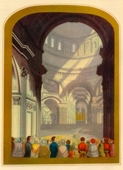 Un servizio nella Cattedrale di San Paolo, c1850, 1947 da Bradshaw and Blacklock
