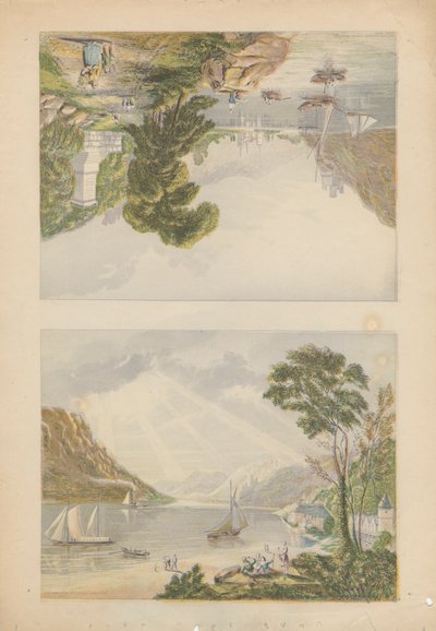 Bacharach e vista vicino a Bingen da Bradshaw and Blacklock