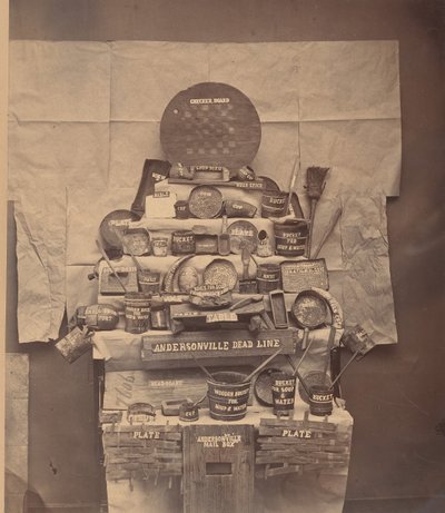Reliquie della Prigione di Andersonville, giugno 1866 da Brady and Co