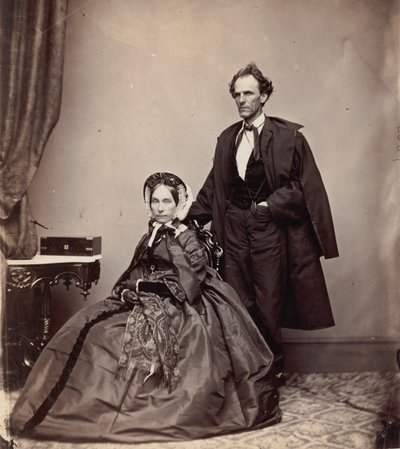[Senatore e signora James Henry Lane], 1861-66 da Brady and Co