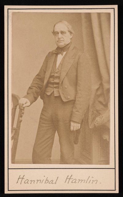Ritratto di Hannibal Hamlin 1809-1891, 1857 da Brady