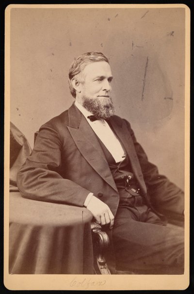 Ritratto di Schuyler Colfax da Brady