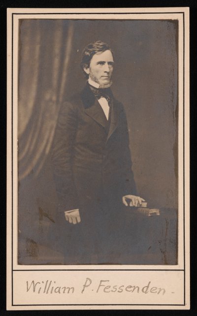 Ritratto di William Pitt Fessenden 1806-1869, prima del 1869 da Brady