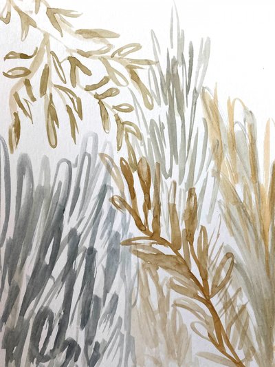 Astratto botanico dai toni terrosi da Breanna Megan Studio