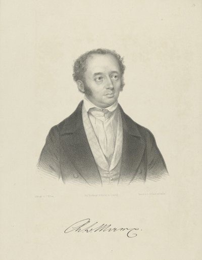 Ritratto di Adolph Bernhard Marx 1795-1866, c. 1830-1840 da Breitkopf and Härtel