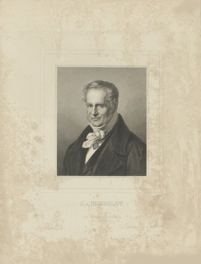 Ritratto di Alexander von Humboldt 1769-1859, c. 1850 da Breitkopf and Härtel