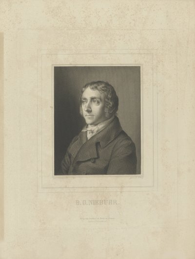 Ritratto di Barthold Georg Niebuhr da Breitkopf and Härtel