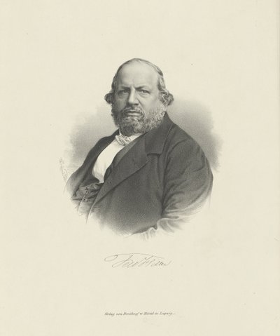 Ritratto del compositore Ferdinand von Hiller 1811-1885, c. 1870 da Breitkopf and Härtel