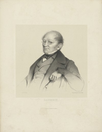 Ritratto del compositore François Antoine Habeneck 1781-1849, c. 1840 da Breitkopf and Härtel