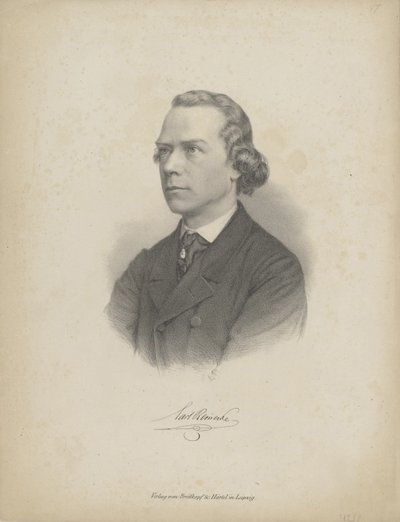 Ritratto del pianista e compositore Carl Heinrich Carsten Reinecke 1824-1910, c. 1850 da Breitkopf and Härtel