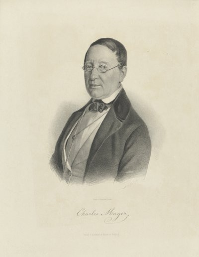 Ritratto del pianista e compositore Charles Mayer da Breitkopf and Härtel