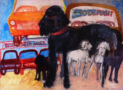 Cane al parcheggio di auto usate, Rex da Brenda Brin Booker