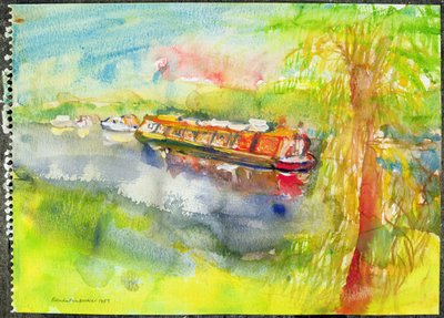 Barca stretta sul fiume Lea da Brenda Brin Booker