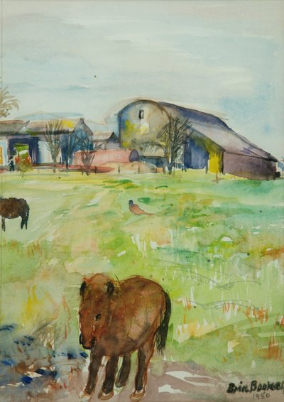Pony nel prato della fattoria, East Green da Brenda Brin Booker