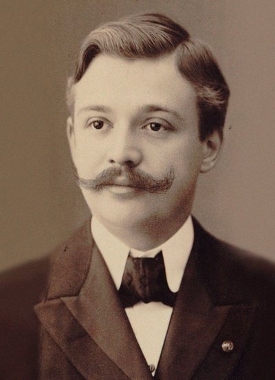 Ritratto del violinista e compositore Henri Marteau da Breslau . Photo studio N. Raschkow