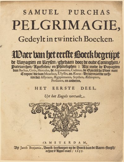 Pagina del titolo da British 17th Century