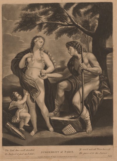 Giudizio di Paride da British 18th Century