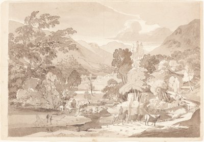 Paesaggio montuoso da British 19th Century