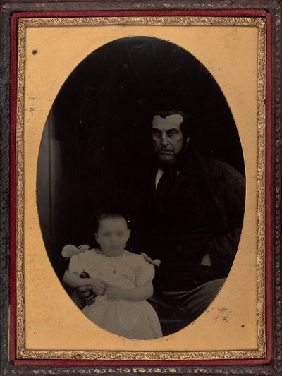 Ritratto di un padre e una figlia da British 19th Century